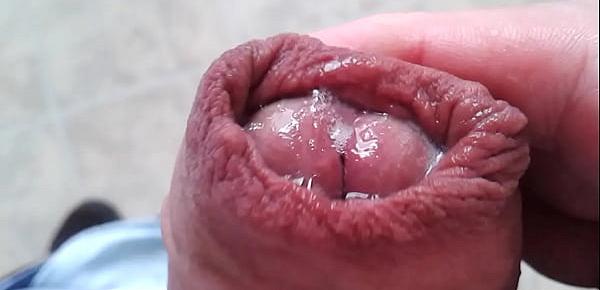  Gooey soft cockhead! Anyone wanna lick it clean